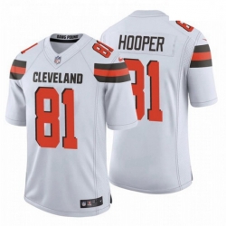 Men Cleveland Browns 81 Austin Hooper NFL Stitched Vapor Untouchable Limited White Nike Jersey