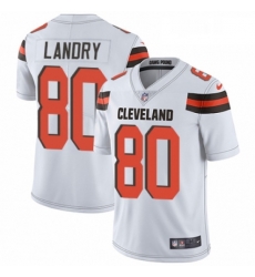Mens Nike Cleveland Browns 80 Jarvis Landry White Vapor Untouchable Limited Player NFL Jersey