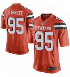 Mens Nike Cleveland Browns 95 Myles Garrett Game Orange Alternate NFL Jersey