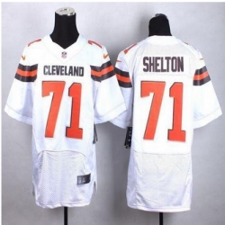 New Cleveland Browns #71 Danny Shelton White Men Stitched NFL New Elite Jersey