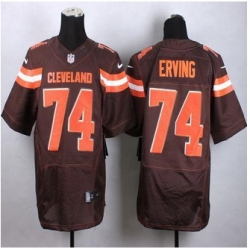 New Cleveland Browns #74 Cameron Erving Brown Team Color Men Stitched NFL New Elite jersey