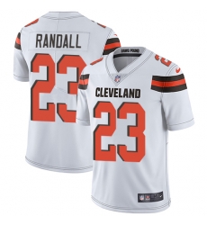 Nike Browns #23 Damarious Randall White Mens Stitched NFL Vapor Untouchable Limited Jersey