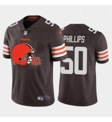 Nike Browns 50 Jacob Phillips Brown Team Big Logo Vapor Untouchable Limited Jersey