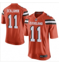 Nike Cleveland Browns #11 Travis Benjamin Orange Alternate Mens Stitched NFL New Elite Jersey