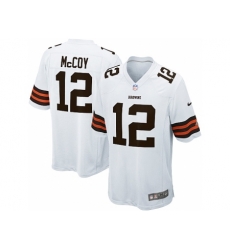 Nike Cleveland Browns 12 Colt McCoy White Game NFL Jersey