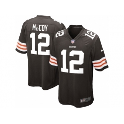 Nike Cleveland Browns 12 Colt McCoy brown Game NFL Jersey