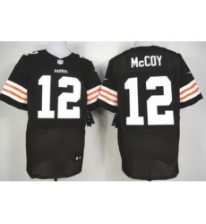 Nike Cleveland Browns 12 Colt Mccoy Brown Elite NFL Jersey