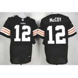 Nike Cleveland Browns 12 Colt Mccoy Brown Elite NFL Jersey