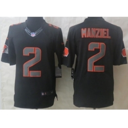 Nike Cleveland Browns 2 Johnny Manziel Black Limited Impact NFL Jersey