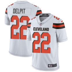 Nike Cleveland Browns 22 Grant Delpit White Men Stitched NFL Vapor Untouchable Limited Jersey