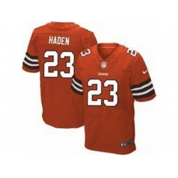 Nike Cleveland Browns 23 Joe Haden Orange Elite NFL Jersey