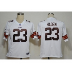 Nike Cleveland Browns 23 Joe Haden White Game NFL Jersey
