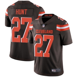 Nike Cleveland Browns 27 Kareem Hunt Brown Team Color Men Stitched NFL Vapor Untouchable Limited Jersey