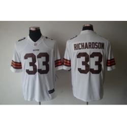 Nike Cleveland Browns 33 Trent Richardson White Limited NFL Jersey