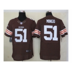 Nike Cleveland Browns 51 Barkevious Mingo Brown Elite NFL Jersey