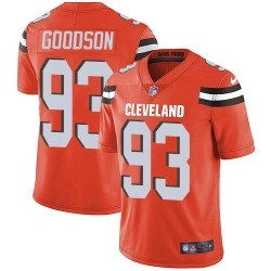 Nike Cleveland Browns 93 B J  Goodson Orange Alternate Men Stitched NFL Vapor Untouchable Limited Jersey