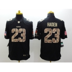 Nike cleveland browns 23 Joe haden Black Limited Salute to Service NFL Jersey