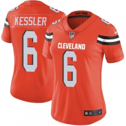 Nike Browns #6 Cody Kessler Orange Alternate Womens Stitched NFL Vapor Untouchable Limited Jersey