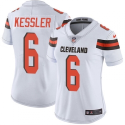 Nike Browns #6 Cody Kessler White Womens Stitched NFL Vapor Untouchable Limited Jersey