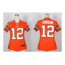 Nike Women Jerseys Cleveland Browns #12 Gordon orange[gordon]