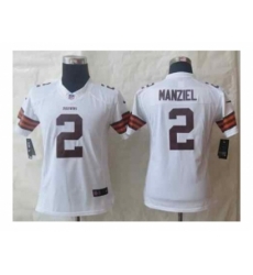 Nike Women Jerseys Cleveland Browns #2 Manziel white