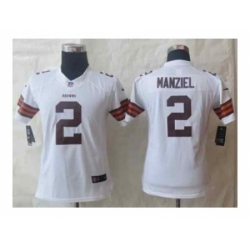 Nike Women Jerseys Cleveland Browns #2 Manziel white