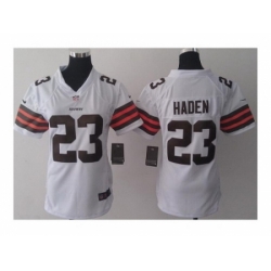 Nike Women Jerseys Cleveland Browns #23 Joe Haden white
