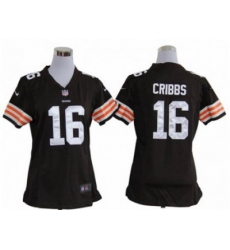 Nike Women NFL Cleveland Browns #16 Joshua Cribbs Brown Jerseys