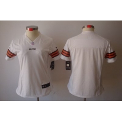 Women Nike NFL Cleveland Browns Blank White Color[NIKE LIMITED Jersey]