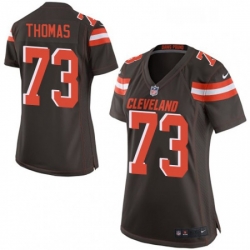 Womens Nike Cleveland Browns 73 Joe Thomas Game Brown Team Color NFL Jersey