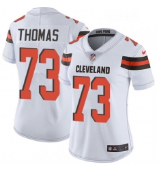 Womens Nike Cleveland Browns 73 Joe Thomas White Vapor Untouchable Limited Player NFL Jersey