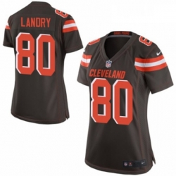 Womens Nike Cleveland Browns 80 Jarvis Landry Game Brown Team Color NFL Jersey
