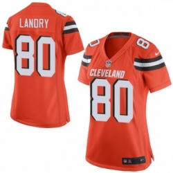 Womens Nike Cleveland Browns 80 Jarvis Landry Game Orange Alternate NFL Jersey