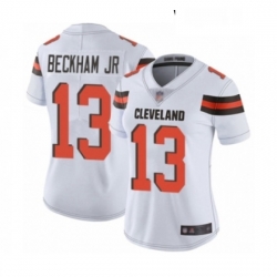 Womens Odell Beckham Jr Limited White Nike Jersey NFL Cleveland Browns 13 Road Vapor Untouchable