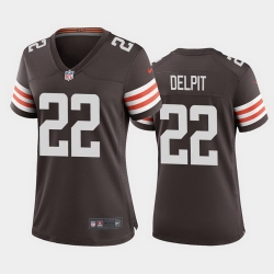 women grant delpit cleveland browns brown game jersey