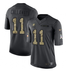 Browns 11 Antonio Callaway Black Youth Stitched Football Limited 2016 Salute to Service Jersey