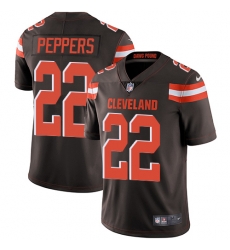 Nike Browns #22 Jabrill Peppers Brown Team Color Youth Stitched NFL Vapor Untouchable Limited Jersey