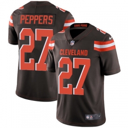 Nike Browns #27 Jabrill Peppers Brown Team Color Youth Stitched NFL Vapor Untouchable Limited Jersey