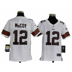 Nike Youth NFL Cleveland Browns #12 Colt McCoy white Jerseys