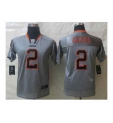 Nike Youth jerseys cleveland browns #2 manziel grey[lights out]