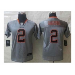 Nike Youth jerseys cleveland browns #2 manziel grey[lights out]