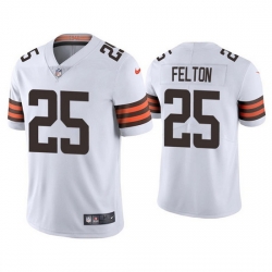 Youth Cleveland Browns 25 Demetric Felton White Vapor Untouchable Limited Stitched Jersey 