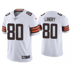 Youth Cleveland Browns 80 Jarvis Landry White Vapor Untouchable Limited Stitched Jersey 