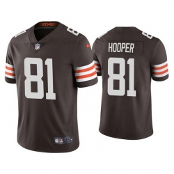 Youth Cleveland Browns 81 Austin Hooper Brown Vapor Untouchable Limited Stitched Jersey 