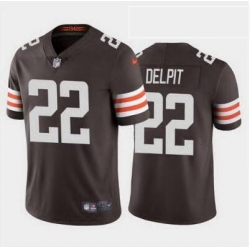 Youth Grant Delpit Cleveland Browns 22 Brown vapor limited jersey