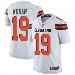 Youth Nike Browns #19 Bernie Kosar White Stitched NFL Vapor Untouchable Limited Jersey