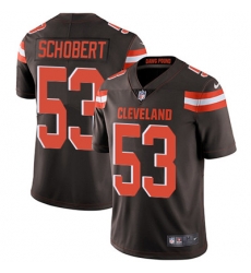Youth Nike Browns #53 Joe Schobert Brown Team Color Stitched NFL Vapor Untouchable Limited Jersey