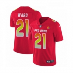 Youth Nike Cleveland Browns 21 Denzel Ward Limited Red AFC 2019 Pro Bowl NFL Jersey