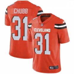 Youth Nike Cleveland Browns 31 Nick Chubb Orange Alternate Vapor Untouchable Elite Player NFL Jersey