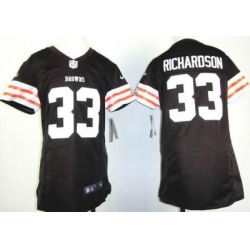 Youth Nike Cleveland Browns 33# Trent Richardson Brown Nike NFL Jerseys